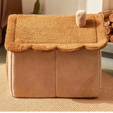 Foldable Pet Bed Removable Washable Cat House