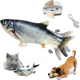 Cat Toys Fish USB Charger Fish Interactive Electric Floppy Fish Cat Toy Realistic Pet Cats Chew Bite Toys Pet Supplies Cats Dog