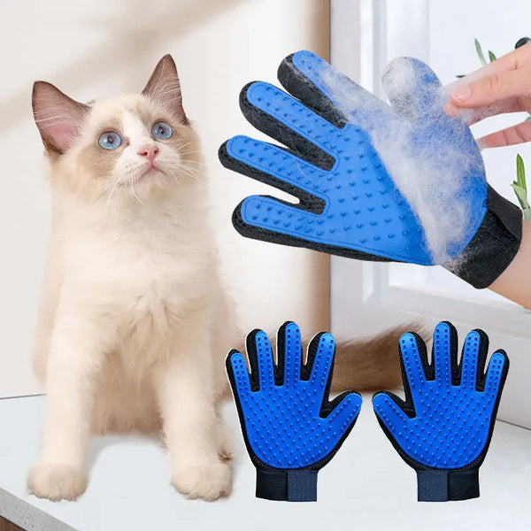 Pet Grooming Glove Cats/Dogs Brush Rabbit Comb Grooming Brush Bath Cleaning Glove Pet Hair Removal Deshedding Brush Glove