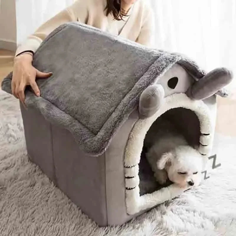 Indoor Warm Dog House Soft Pet Bed