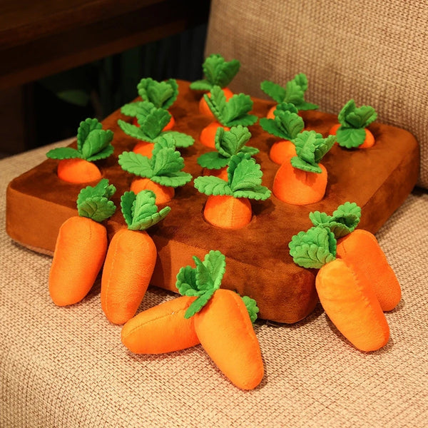 Dog Carrot Plush Toy Interactive Dog Toys