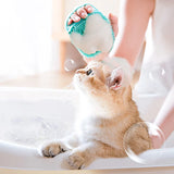 Pet Bathing Brush Soft Silicone Massager Shower Gel Bathing Brush Clean Tools Comb Dog Cat Cleaning Grooming Supplies