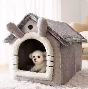 Indoor Warm Dog House Soft Pet Bed