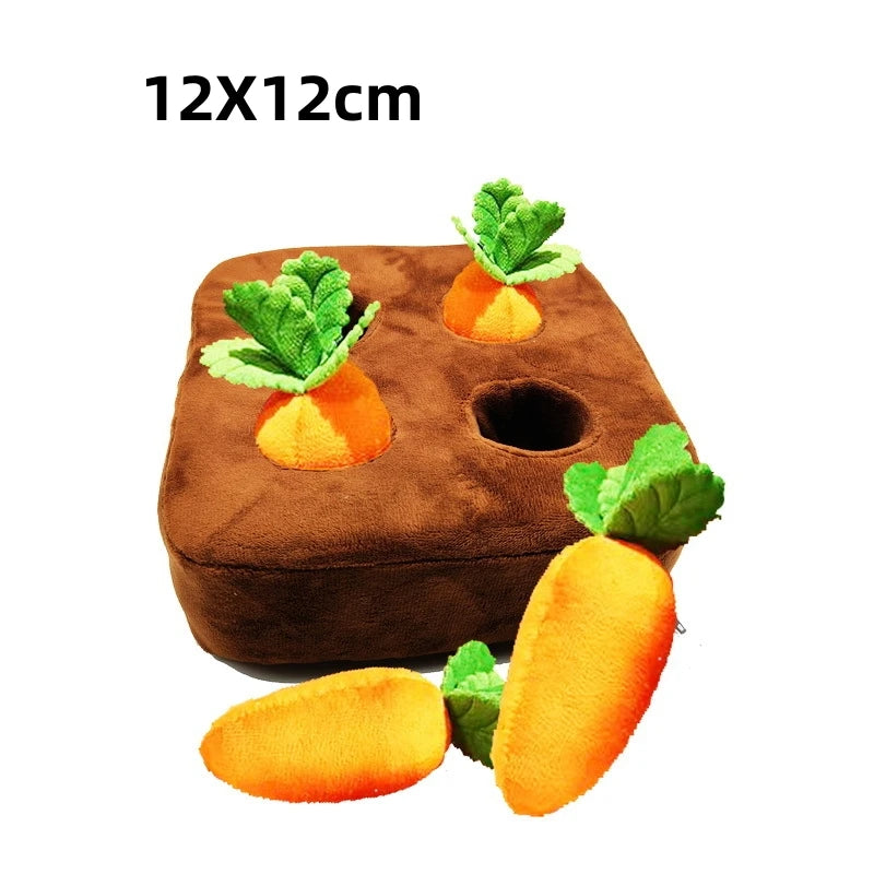 Dog Carrot Plush Toy Interactive Dog Toys