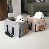 Dog Car Seat Bed Car Central Dog Car Seat Bed Portable Dog Carrier for Small Dogs Cats Safety Travel Bag Dog Accessories