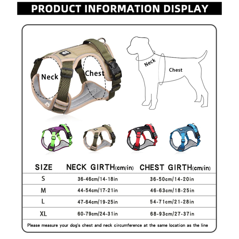 Medium Large Dog Harnesses Collar